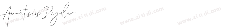 Amoret sans Regular字体转换